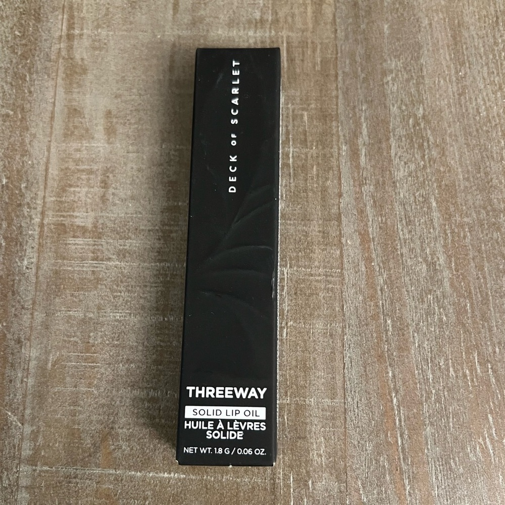 Deck of Scarlet Threeway Solid Lip Oil in MAUVE MINX - PLUM ROSE